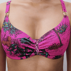 Chantelle Sauvage bikini top med bøjle, pink - C17UM0 - A10 - Pink Jungle
