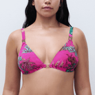 Chantelle Sauvage bikini top uden bøjle, pink - C17UQF - A10 - Pink Jungle