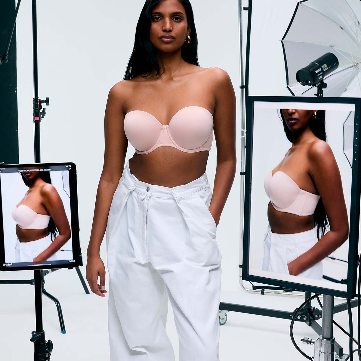 Chantelle Comfort Chic BH med bøjle, lyserød - C18JNK - 0RG - Dusky Pink