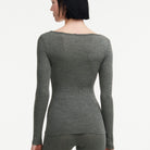 Chantelle Thermo Comfort bluse, grå - C18P70 - 047 - Slate Grey