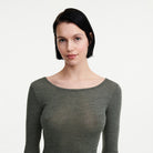 Chantelle Thermo Comfort bluse, grå - C18P70 - 047 - Slate Grey