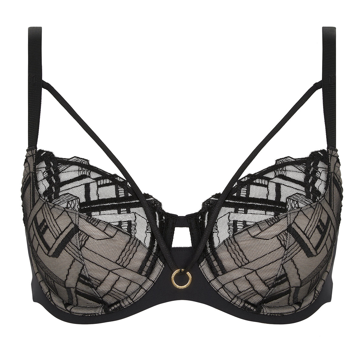 Chantelle Graphic BH med bøjle, sort - C21S10 - 011 - Black