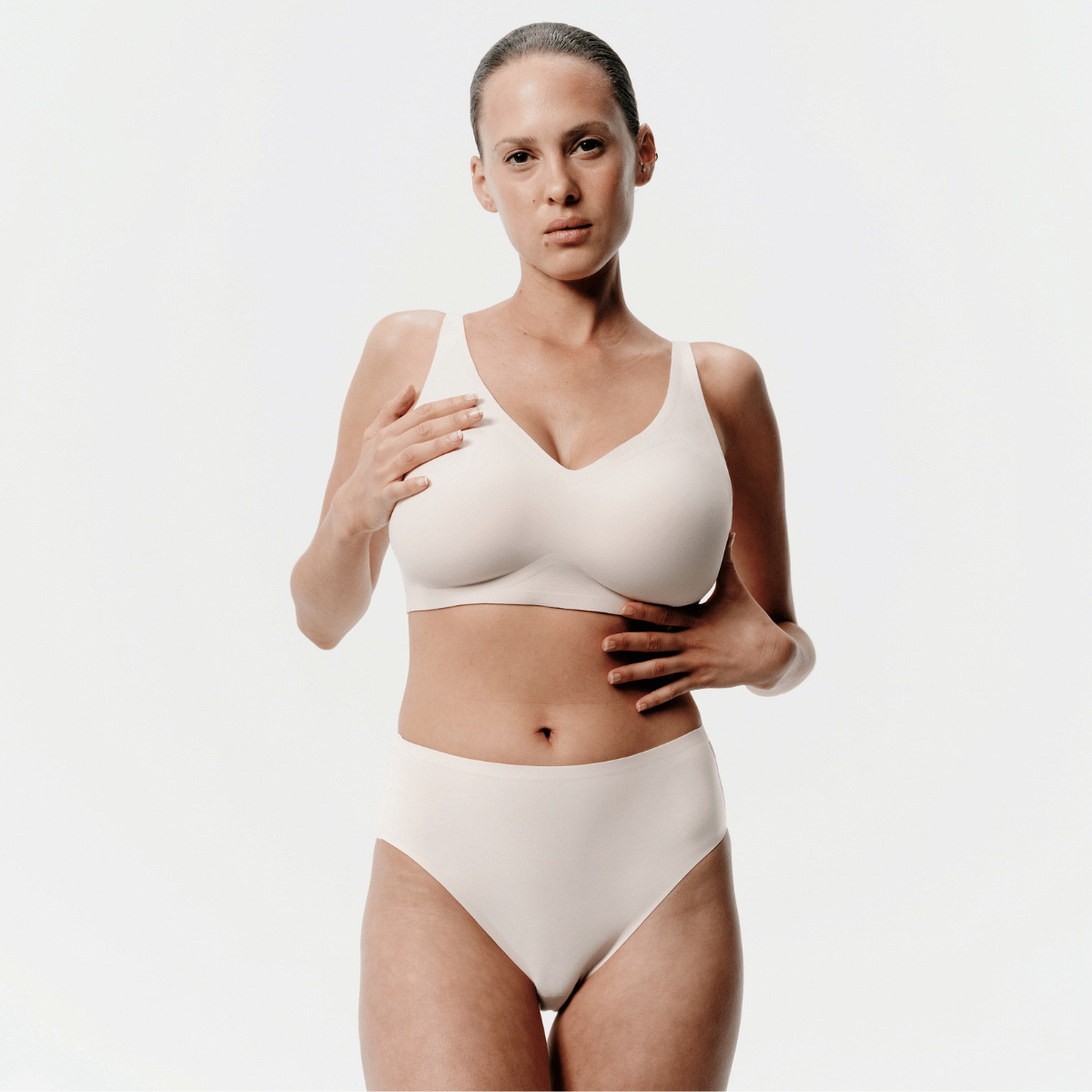 Chantelle SoftStretch Power BH uden bøjle, beige - C26BQB - 01N - Golden Beige