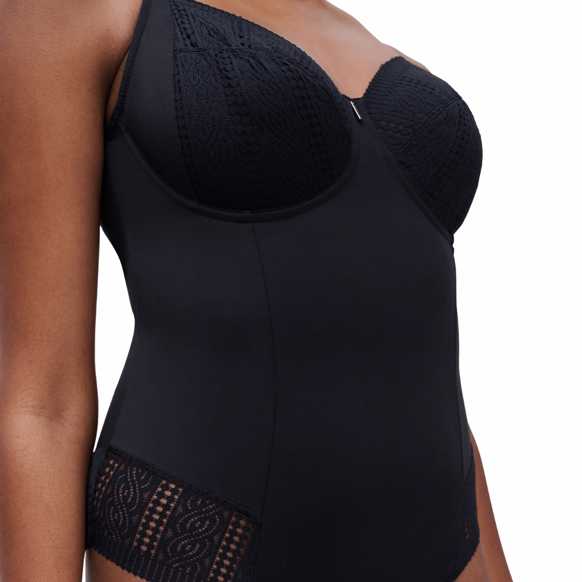 Chantelle Easyfeel Easy Support bodystocking, sort - C915R9 - 011 - Black