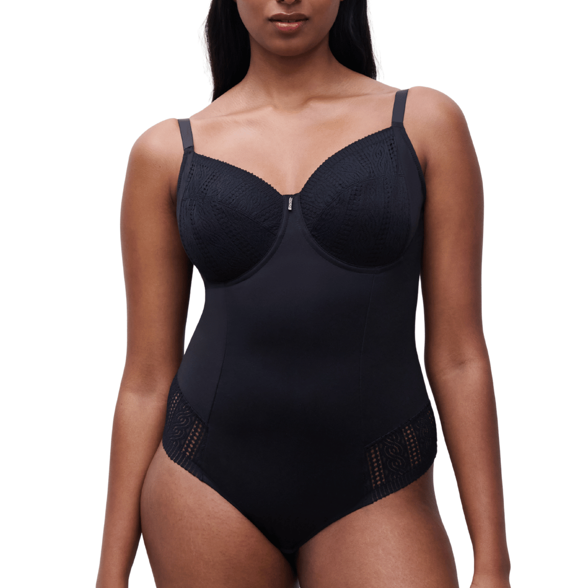 Chantelle Easyfeel Easy Support bodystocking, sort - C915R9 - 011 - Black