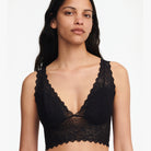 Chantelle EasyFeel Floral Touch BH uden bøjle, sort - C94270 - 011 - Black