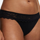 Chantelle EasyFeel Floral Touch g-streng, sort - C942G0 - 011 - Black
