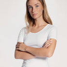 Calida Natural Comfort t-shirt, hvid - 14075 - 001 - White