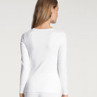 Calida Natural Comfort bluse, hvid - 15075 - 001 - White