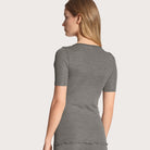 Calida True Confidence t-shirt, grå - 14535 - 857 - Platin Melange