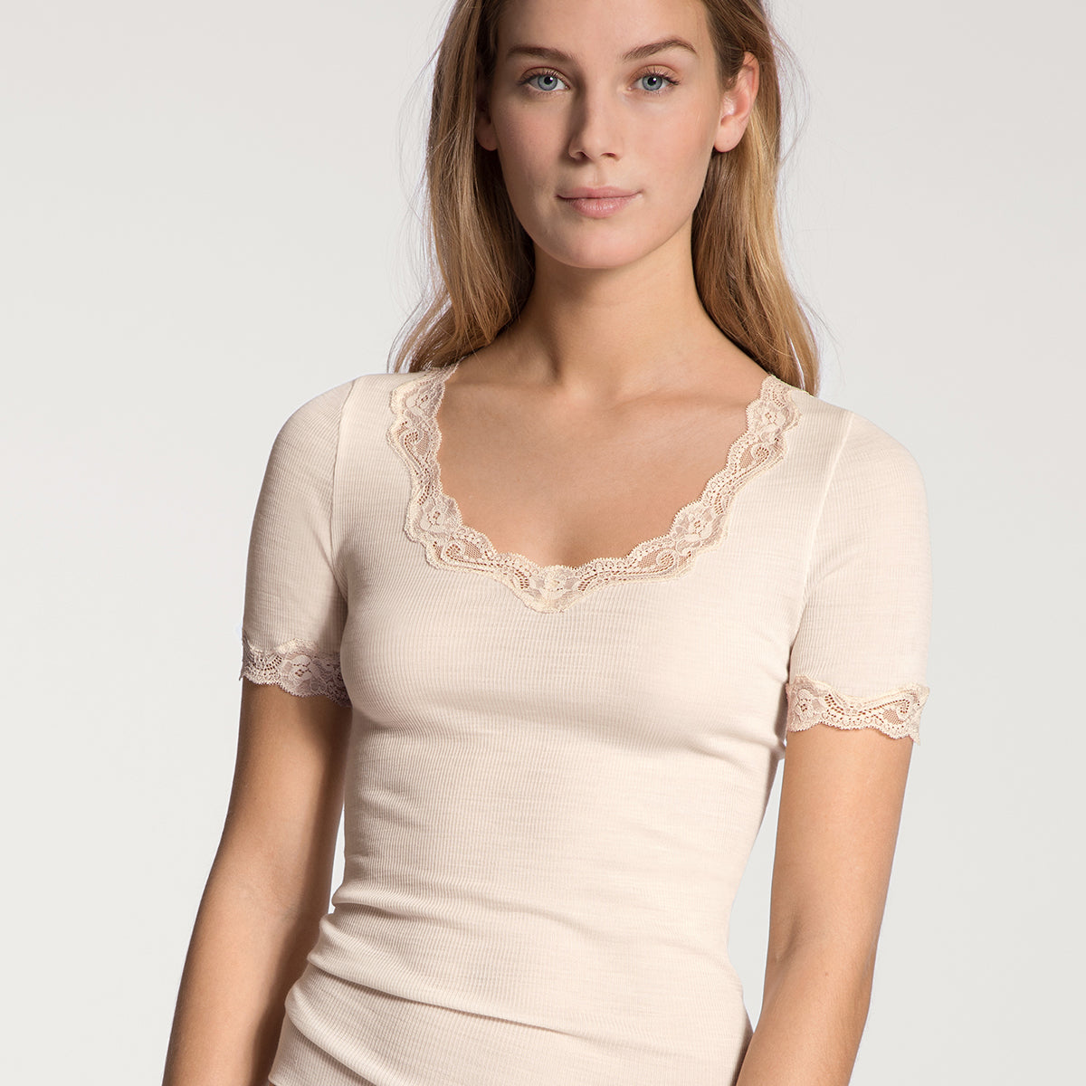 Calida Richesse Lace top, creme - 14990 - 090 - Light Ivory