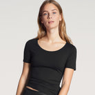 Calida Natural Comfort t-shirt, sort - 14075 - 992 - Black