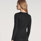 Calida Natural Comfort bluse, sort - 15075 - 992 - Black