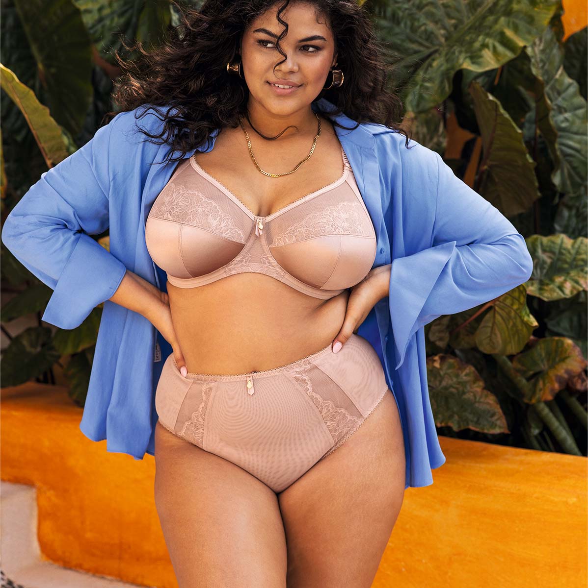 Elomi Cate Allure BH med bøjle, beige - EL302405 - SAH - Sahara