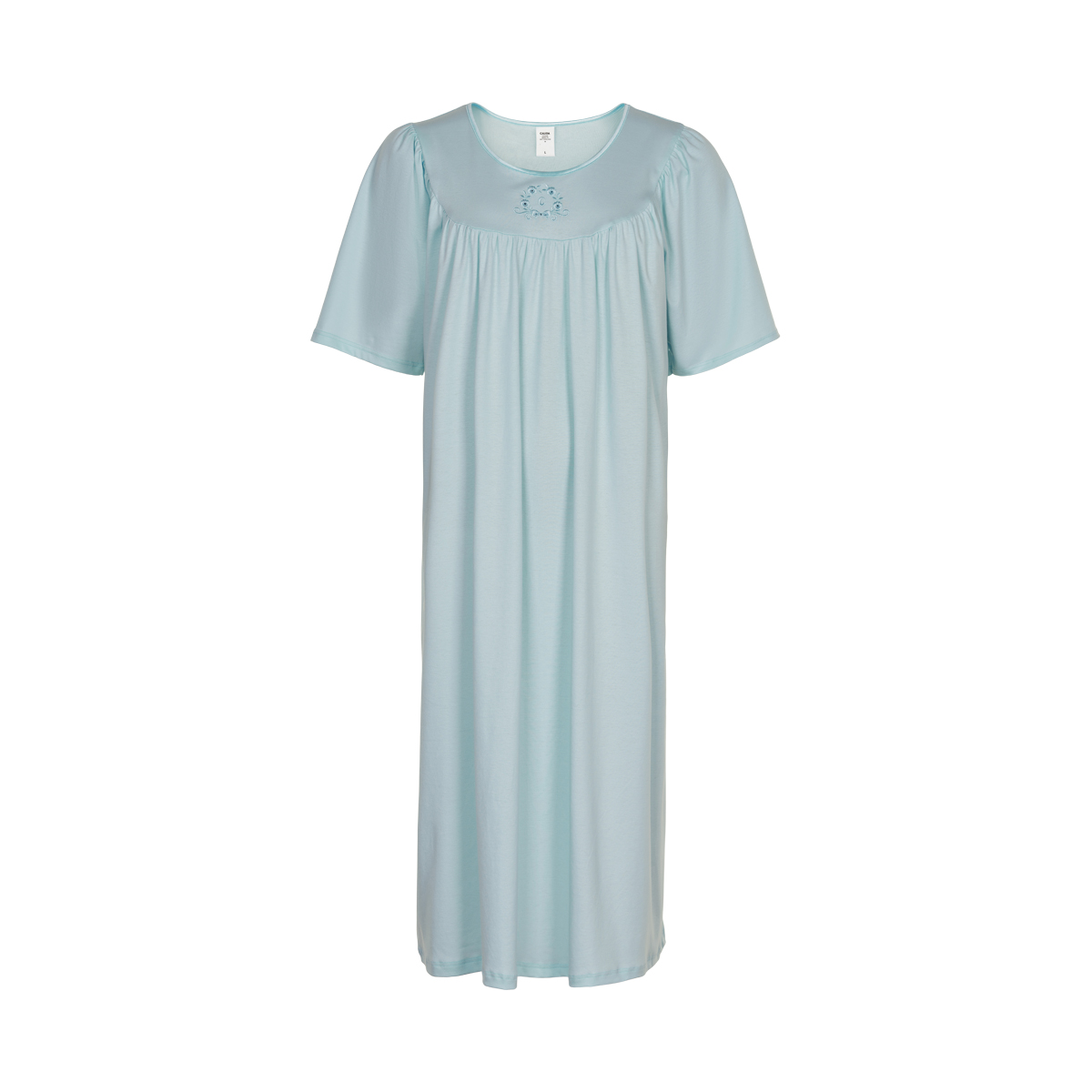 Calida Soft Cotton natkjole, blå - 34000 - 700 - Light Blue