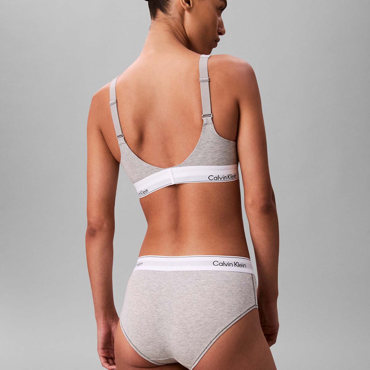 Calvin Klein Icon bralette BH, grå - LV00QF8500 - P7A - Grey Heather