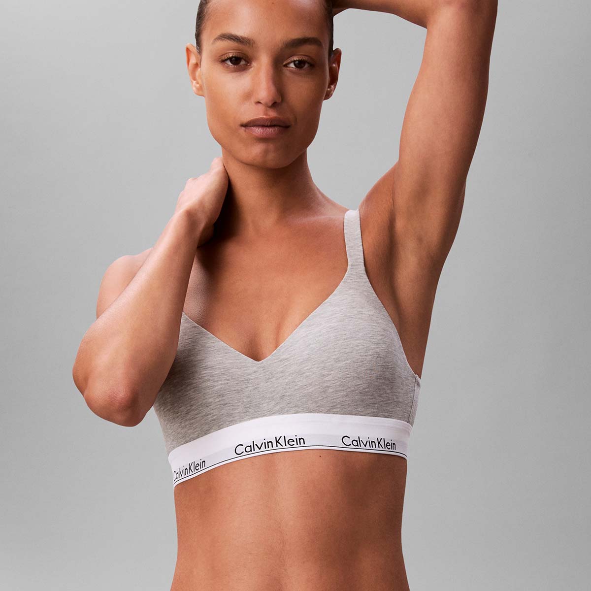 Calvin Klein Icon bralette BH, grå - LV00QF8500 - P7A - Grey Heather