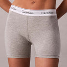 Calvin Klein Icon shorts, grå - LV00QF8528 - P7A - Grey Heather