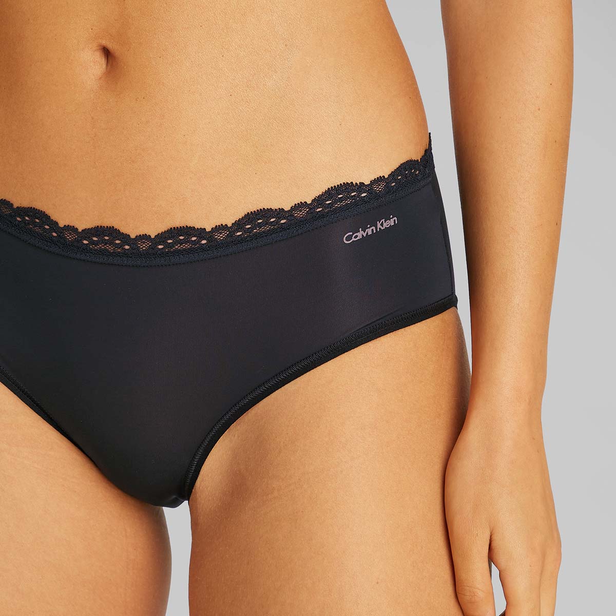 Calvin Klein Microfiber Stretch hipster trusse, sort - LV00QD5273 - UB1 - Black