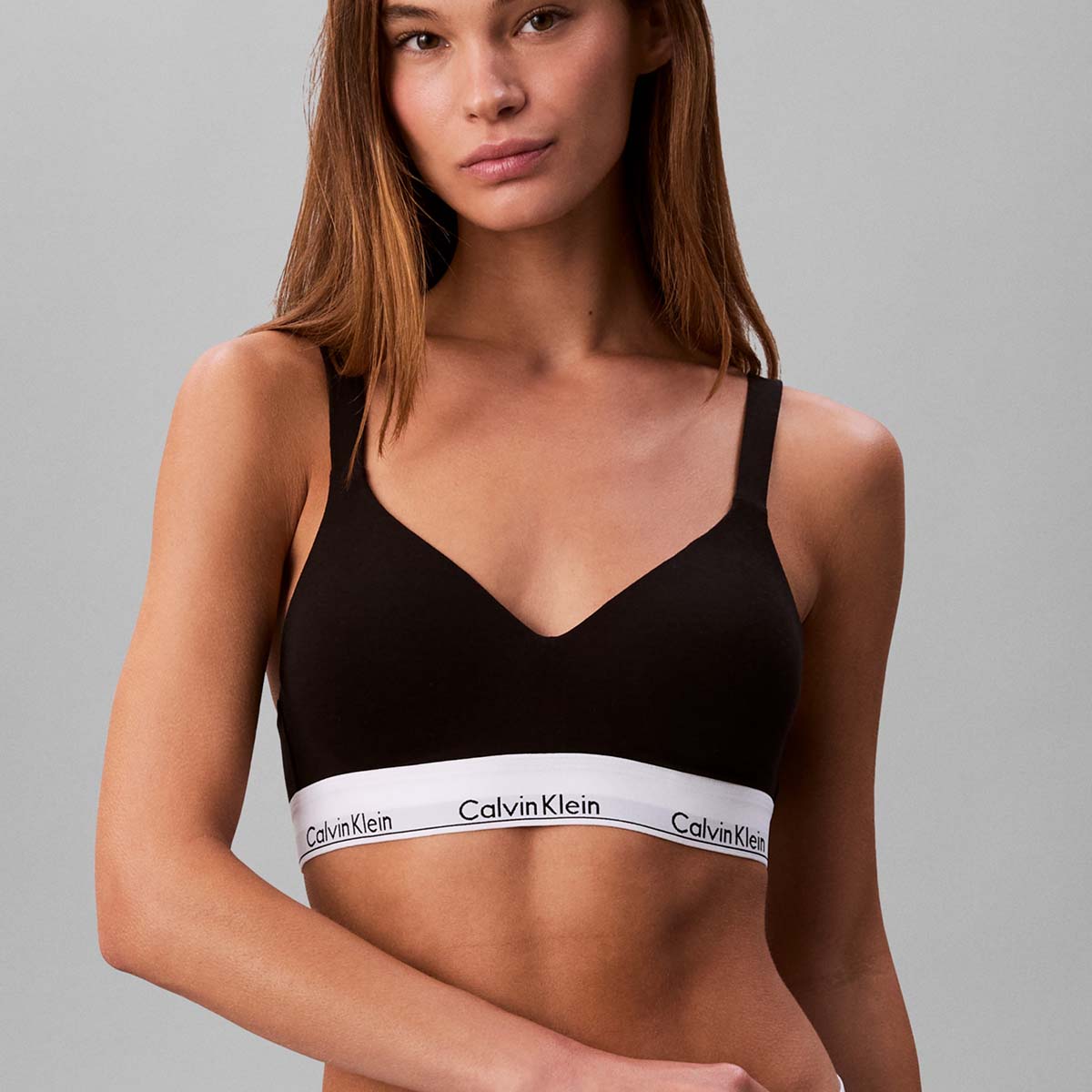 Calvin Klein Icon bralette BH, sort - LV00QF8500 - UB1 - Black