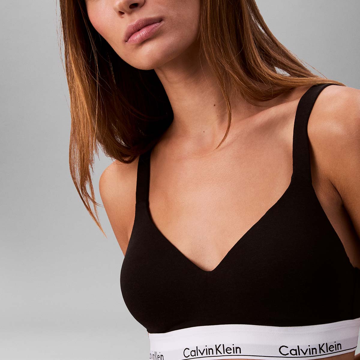 Calvin Klein Icon bralette BH, sort - LV00QF8500 - UB1 - Black