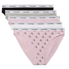 Calvin Klein Icon 5-pak tai trusse, multi - 000QD5208E - H0W - Black/Grey Heather/Hawaii Orchid/Cl