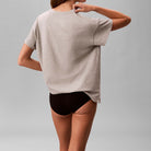 Calvin Klein t-shirt, grå - LV00QS7593 - P7A - Grey Heather