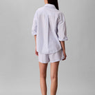 Calvin Klein shorts, lyseblå - LV00QS7596 - 2NE - Sera Stripe Blue Descent