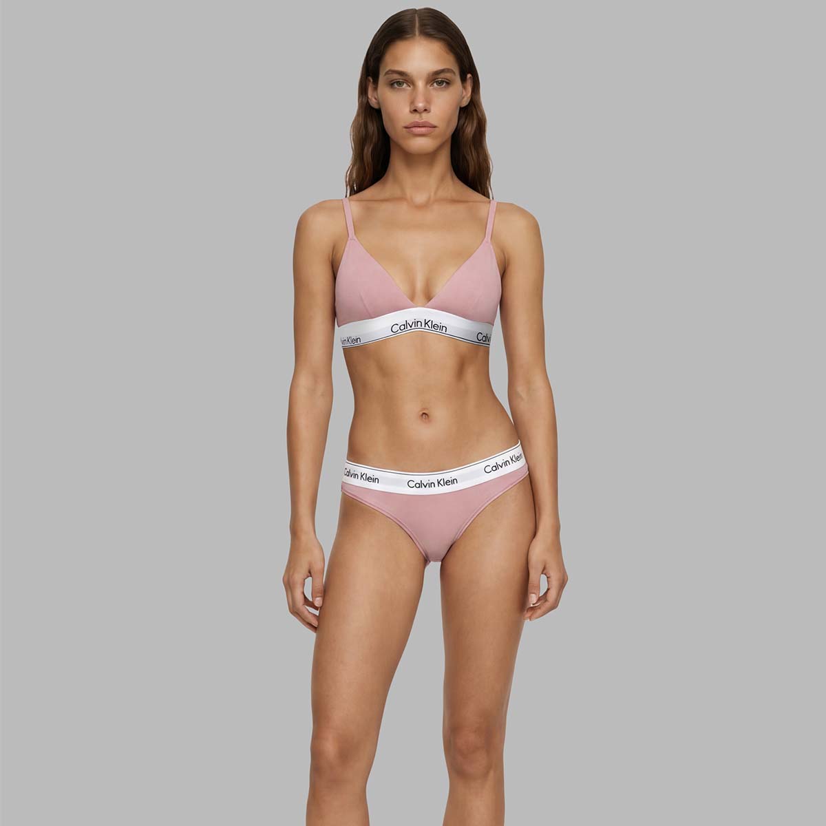 Calvin Klein Icon trekant BH, lyserød - LV00QF8498 - 8Z6 - Cradle Pink