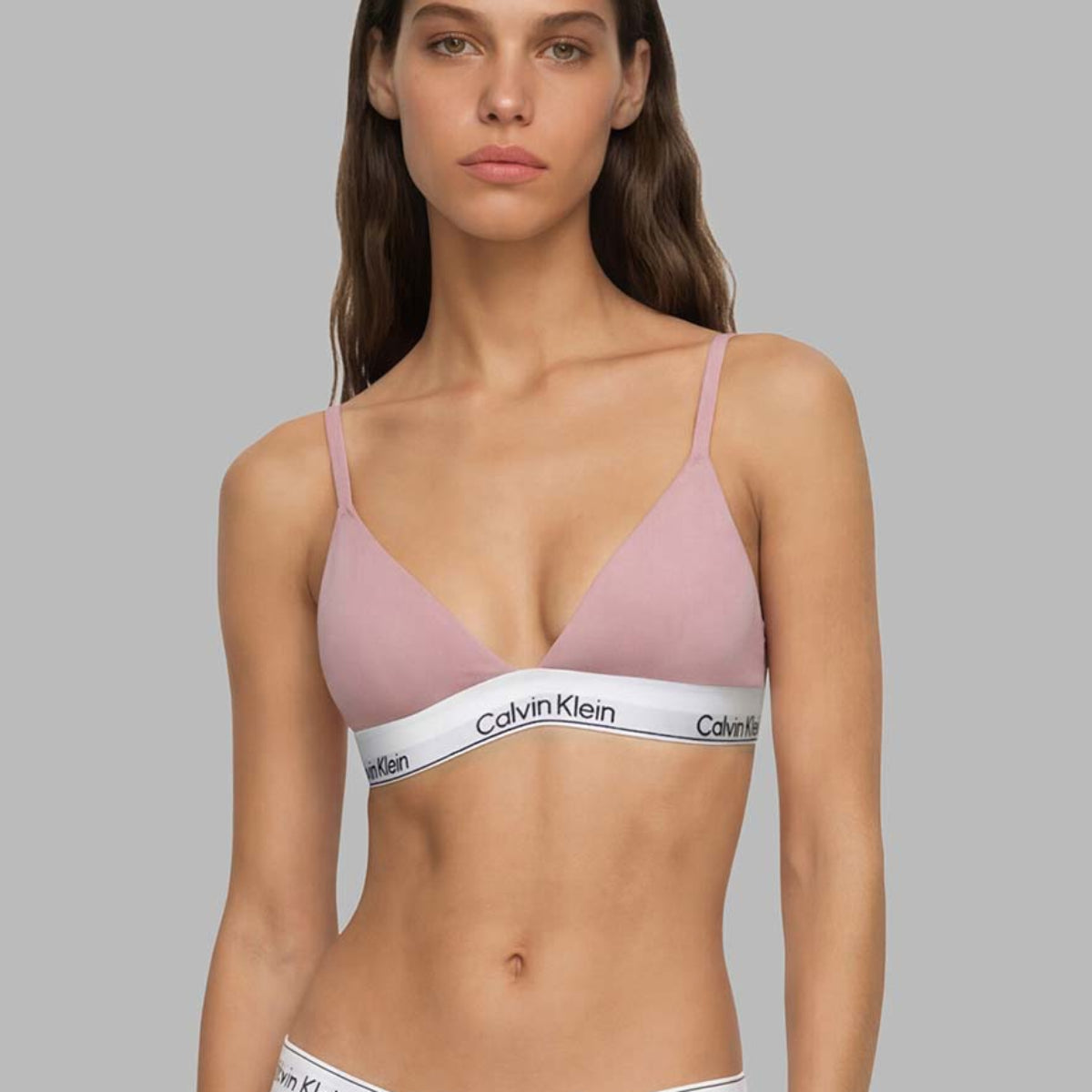Calvin Klein Icon trekant BH, lyserød - LV00QF8498 - 8Z6 - Cradle Pink
