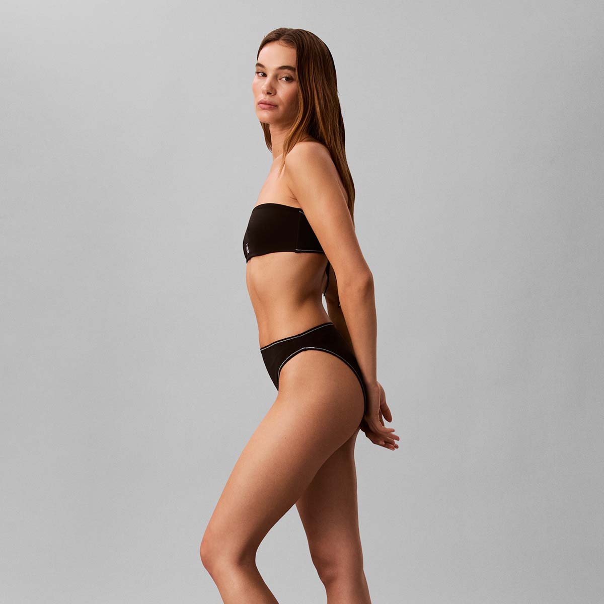 Calvin Klein Graphic Monogram tai bikinitrusse, sort - LV00Q61147 - UB1 - Black