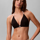 Calvin Klein Graphic Monogram bikini top uden bøjle, sort - LV00Q61225 - UB1 - Black