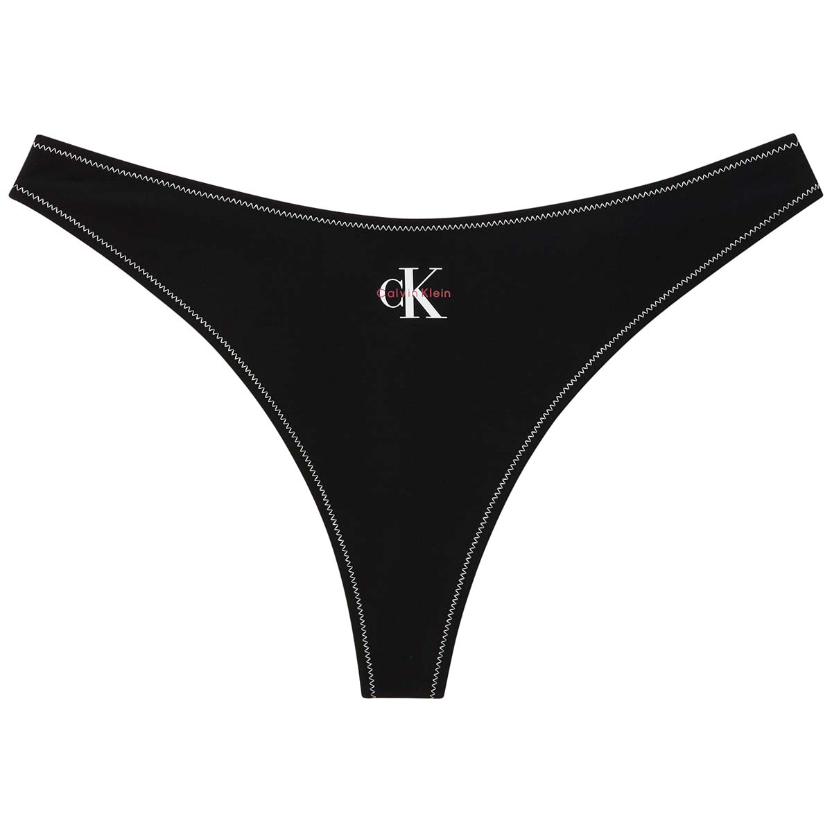Calvin Klein Graphic Monogram tanga bikinitrusse, sort - LV00Q61226 - UB1 - Black