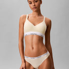 Calvin Klein Icon bralette BH, gul - LV00QF8500 - ZRK - Pear Sorbet