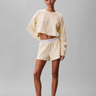 Calvin Klein Logo shorts, gul - LV00QS7517 - ZRK - Pear Sorbet