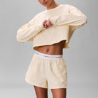 Calvin Klein Logo shorts, gul - LV00QS7517 - ZRK - Pear Sorbet