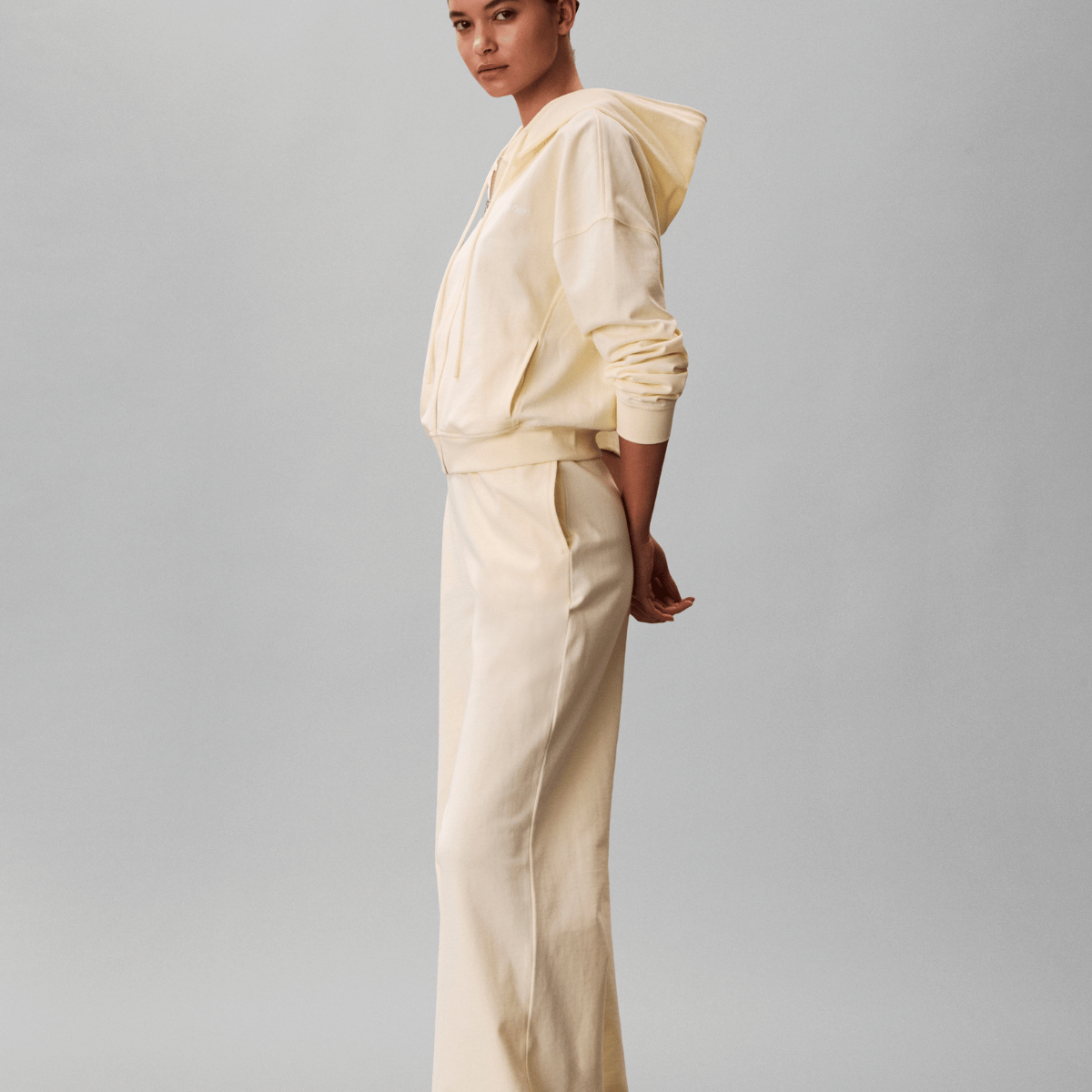 Calvin Klein Logo natbukser, gul - LV00QS7518 - ZRK - Pear Sorbet