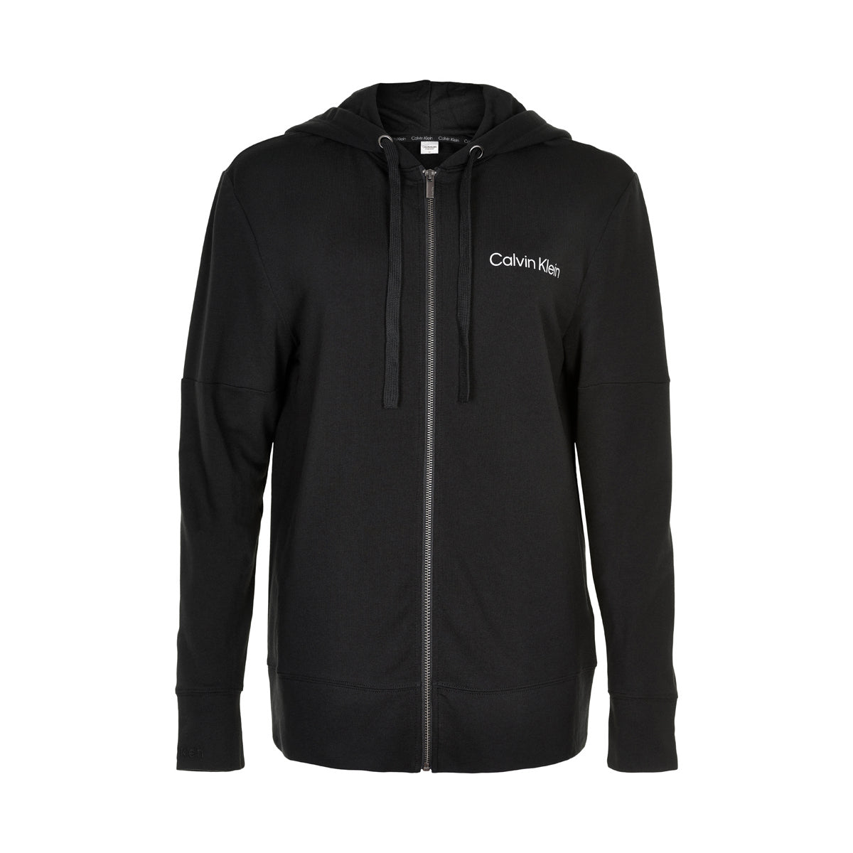 Calvin Klein Zip Hoodie bluse, sort - QS6759E - UB1 - Black