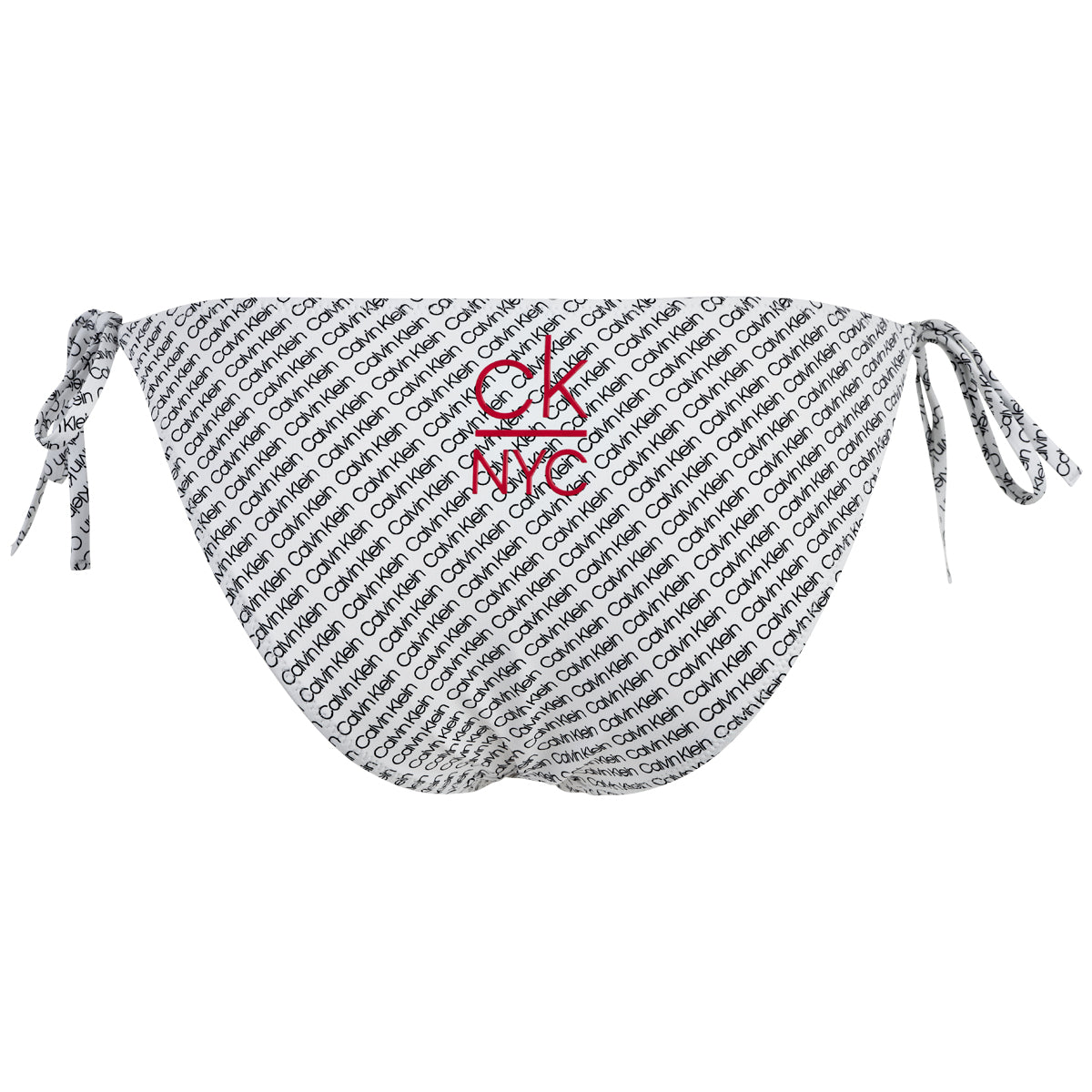 Calvin Klein bikinitrusse, hvid - w01041 - 0LA - Diagonal Logo