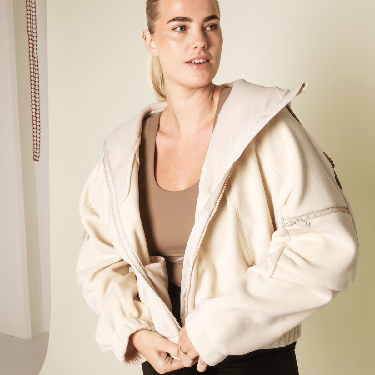 Copenhagen Cartel Range løbejakke, creme - 164407 - SHELL - Shell