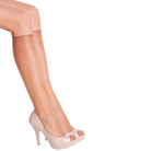 DIM Sublim Mi-Bas 2-pak knæstrømper, beige - 2066 - 400 - Gazelle