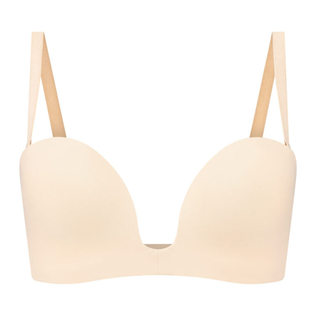 Bye Bra Deep stropløs plunge BH, beige - LBDPSB - Beige - Beige