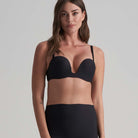 Bye Bra Deep stropløs plunge BH, sort - LBDPSB - Black - Black