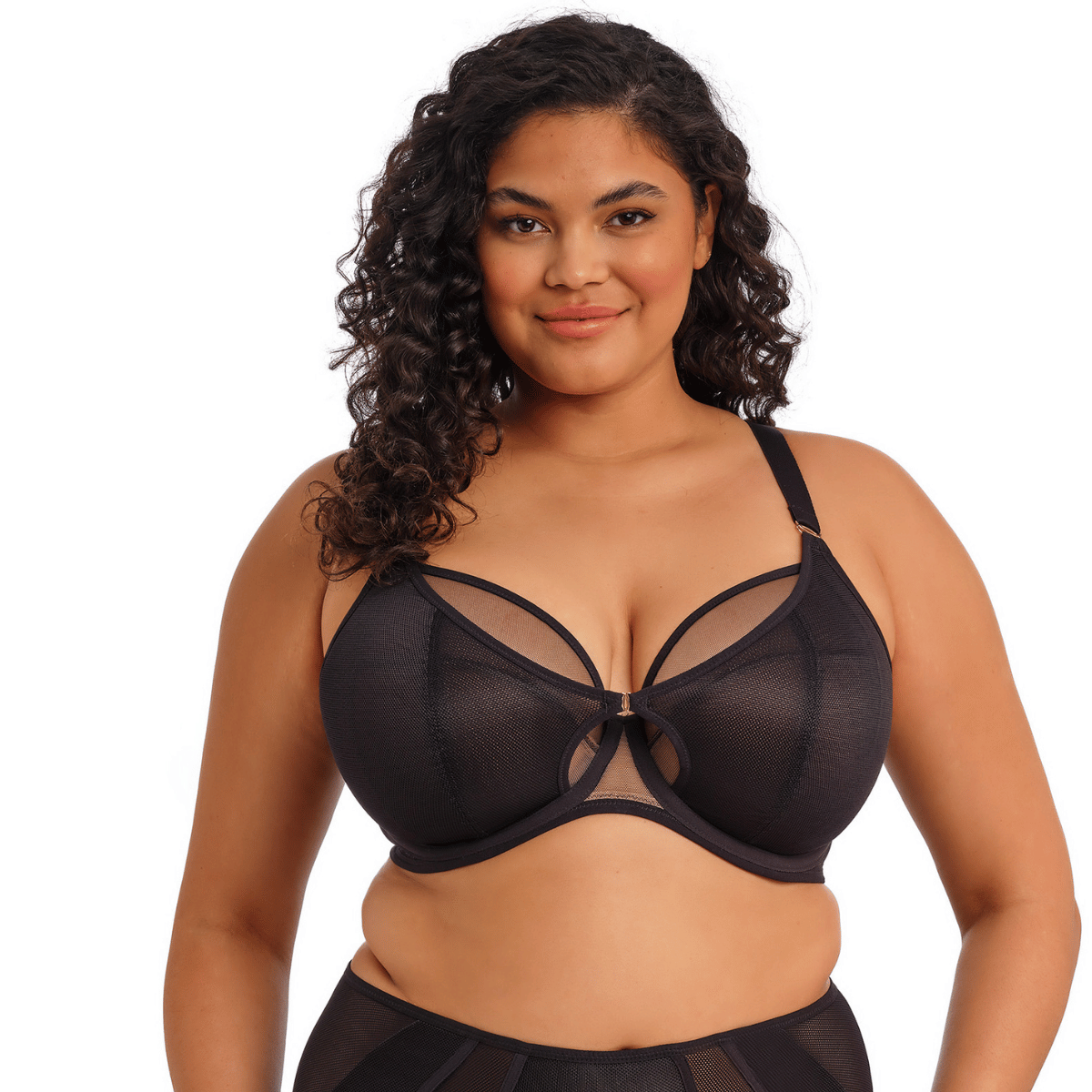 Elomi Kintai plunge BH, sort - EL301202 - BLK - Black
