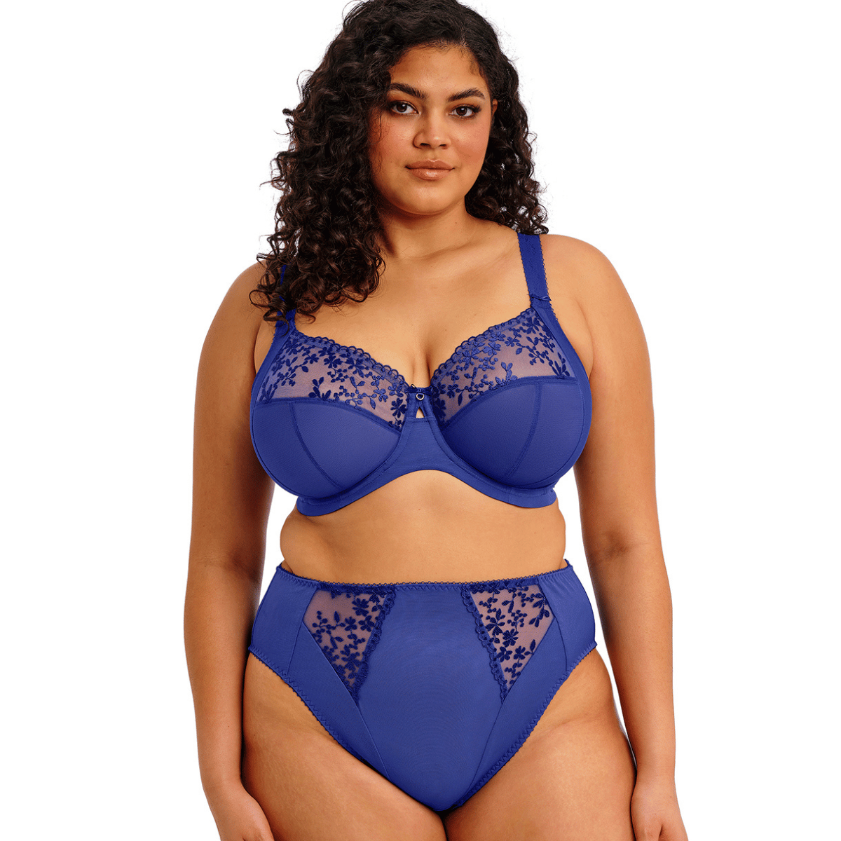 Elomi Zarla BH med bøjle, blå - EL302505 - SAR - Sapphire