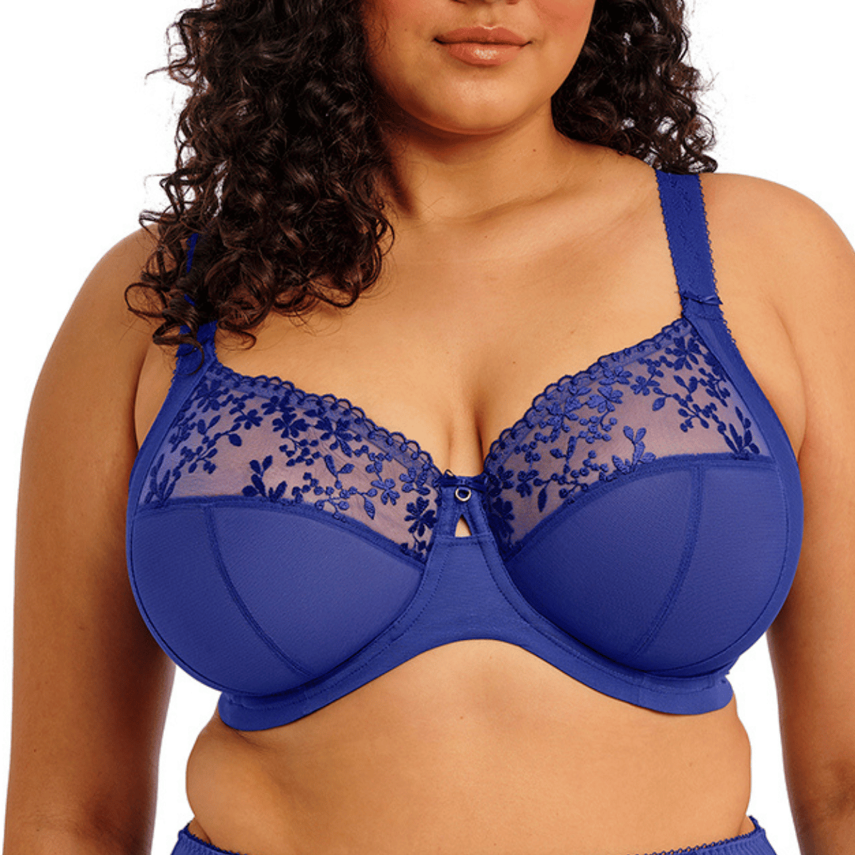 Elomi Zarla BH med bøjle, blå - EL302505 - SAR - Sapphire