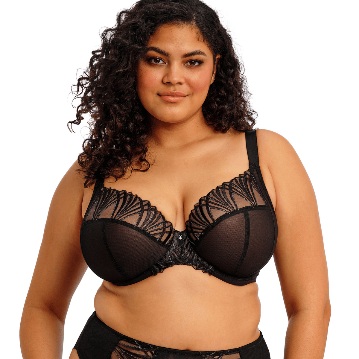 Elomi Reja BH med bøjle, sort - EL303102 - BLK - Black