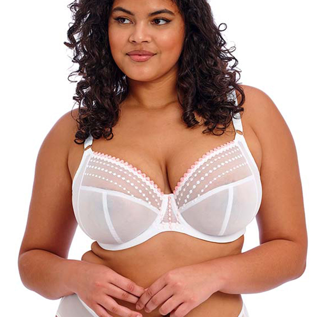 Elomi Matilda plunge BH, hvid - EL8900 - WHE - White