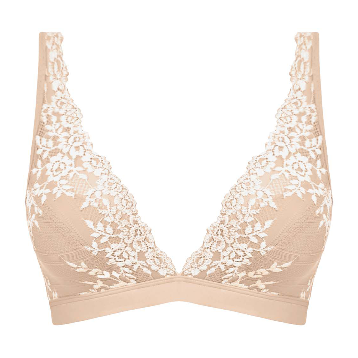 Wacoal Embrace Lace BH uden bøjle, nude - WA852191 - 271 - Naturally Nude/Ivory