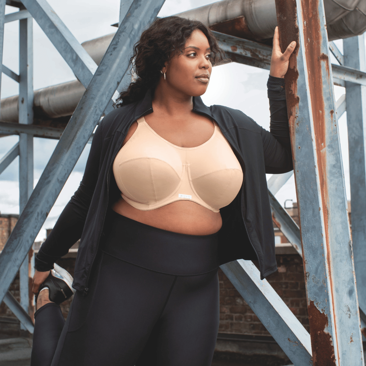 Elomi Energise sports BH, nude - El8041 - NUE - Nude